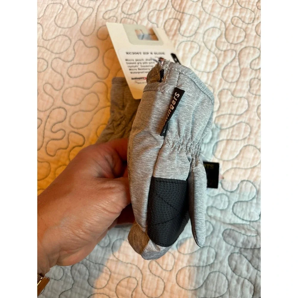 Hotfingers Kids Mittens Gray Heather Waterproof Winter S(1-2)